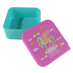 Smily Kiddos 4 in 1 Lunch Box Unicorn Themed Set Of 4 - Multicolor image 5