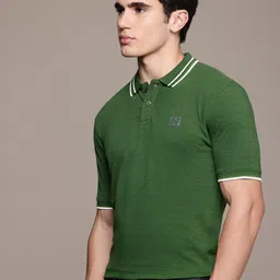 French Connection Polo Collar Pure Cotton Slim Fit T-shirt-image-22