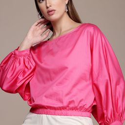 French Connection Pure Cotton Gathers Extended Sleeves Top-picture-18