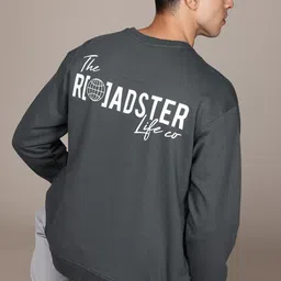 The Roadster Lifestyle Co. Men Brand Logo Relaxed Fit Sweatshirt-image-24