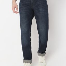 SPYKAR Men Ricardo Comfort Fit Straight Leg Pure Cotton Jeans-image-27