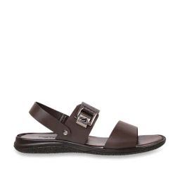 Metro Men's Brown Back Strap Sandals-picture-33