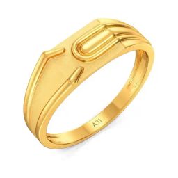 Joyalukkas Yuva Collection Funky Designer 22k Gold Casual Ring for Men-image-20