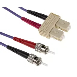RS PRO Fibre Optic Cable SC to ST Duplex Multi Mode OM3 50/125 μm Purple 1 m, 5366434-image-72
