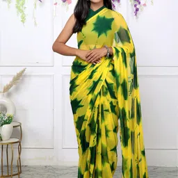 VL SAREES Tie and Dye Pure Chiffon Saree-picture-11