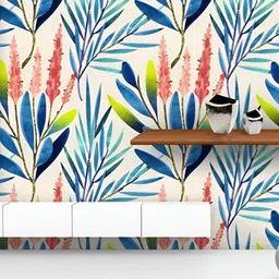 ArtzFolio Printed UV-Resistant Anti-Bacterial Floral Botanical Pattern Peel & Stick Wallpaper-image-88