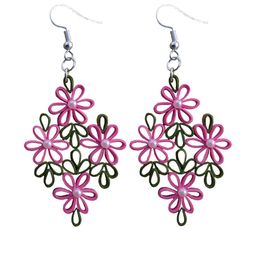 Adornity Women Pink Earrings-image-78
