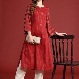 Anouk Tyohaar Collection Embellished Flared Sleeves Kurta-40