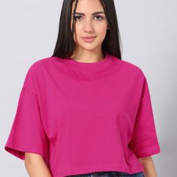 Besick Women Round Neck Drop-Shoulder Sleeves T-shirt-picture-9