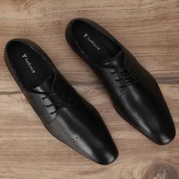 Van Heusen Men's Black Derby Shoes-image-65