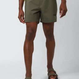 Reebok Green Cotton Slim Fit Self Pattern Shorts-picture-23