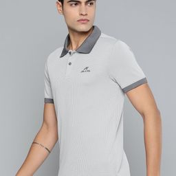 Alcis Men Colourblocked Polo Collar Dry Tech Slim Fit Sports T-shirt-image-52