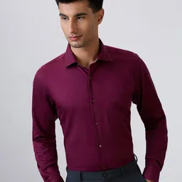 Raymond Pure Cotton Contemporary Fit Semicutaway Collar Formal Shirt-image-76