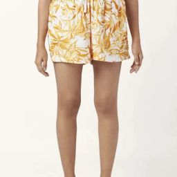 Dreamz by Pantaloons Yellow White Floral Print Shorts-image-22