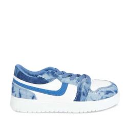 Pantaloons Junior White & Blue Lace Up Shoes-image-46