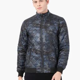 Wildcraft Black Regular Fit Camouflage Jacket-picture-5