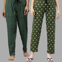 Kryptic Green Printed Pyjamas (Pack Of 2)-picture-26