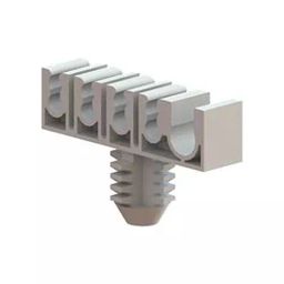 ESSENTRA COMPONENTS Cable Clips CABLE CLAMP, NYLON 6.6, NATURAL, 25.2MM, OFB-BH-9-19 (Pack of 2)-picture-6