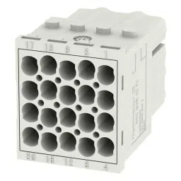 Weidmuller HEAVY DUTY MODULE, RCPT, 20POS, 20-12AWG, HDC MHE 20 FC-74