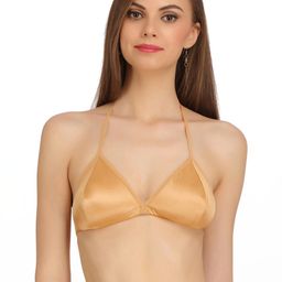 samvar Women Cotton Gold Non Padded Non-Wired Lingerie Bra Sport wear Gym Crop Tank Top-picture-33