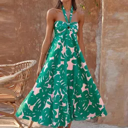 Routes by All About You Women Floral Print A-Line Maxi Dress-image-96