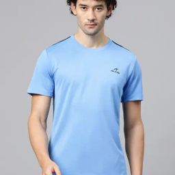 ALCIS Light Blue Anti Static Slim Fit Sports T-Shirt-image-27