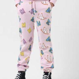 VERO MODA GIRL Pink Printed Joggers-image-30