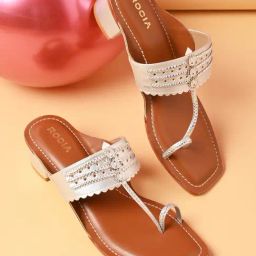 Rocia by Regal Women's Silver Toe Ring Sandals-image-66