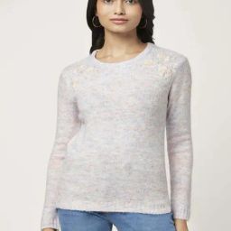 Honey by Pantaloons Pink Embroidered Sweater-picture-18