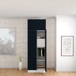 Godrej Interio Slimline 2-Door Steel Almirah, Pac Blue (1-Year Warranty, 1 Locker,OHU)-image-38