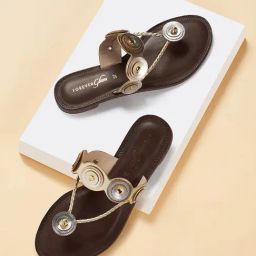 Forever Glam by Pantaloons Women's Multicolor Thong Sandals-36