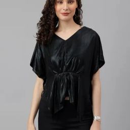 Latin Quarters Black Kaftan Top-image-15