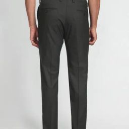 Arrow Grey Regular Fit Self Pattern Trousers image 2