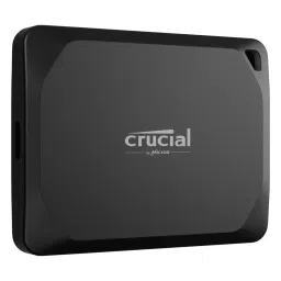 Crucial By Micron X10 Pro External Portable SSD 4 TB USB 3.2 Gen-2 2x2 Black, CT4000X10PROSSD9-16
