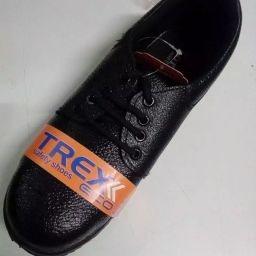 TREX Safety Shoes Low Ankle Black Solid Full Grain Leather Size UK 6-image-17