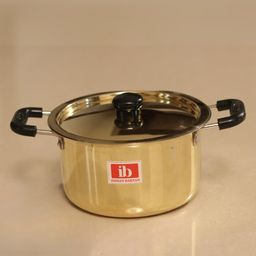 Indian Bartan Brass Top Bontone  Stew Pan - 3500 ml-13