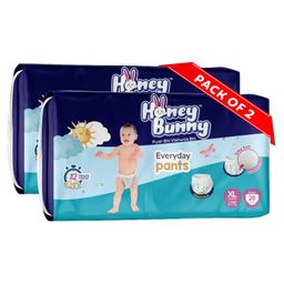 Honey Bunny  Extra Large Everyday Baby Pants Diapers - 56 Pcs (2 Pack of 28 Pcs)-10