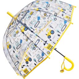 CHAATEWALA Vehicle  Printed Dome Shape Transparent Umbrella - Multi Colour-image-74