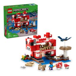 LEGO Minecraft The Mooshroom House Island Gamer Kit Toy for Kids 500 Pieces - 21270-22