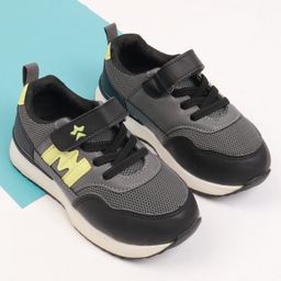 Cute Walk by Babyhug Velcro Closure Sneaker With Lace Detailing - Black-picture-7