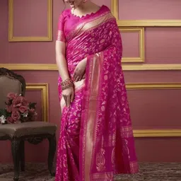 Moda Rapido Woven Design Pure Silk Kanjeevaram Saree-picture-32