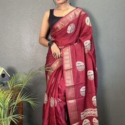 V3 FASHION STUDIO Zari Pure Silk Banarasi Saree-image-50