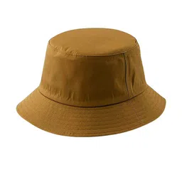 Infispace Men Brown Solid Bucket Hat image 1