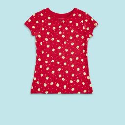 Pantaloons Junior Red Cotton Printed T-Shirt-image-66