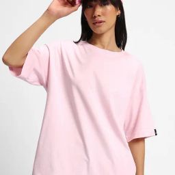 Bewakoof Pink Oversized T-Shirt-image-20