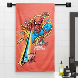 Spaces Marvel Spiderman Red Cotton 380 GSM Bath Towel-image-48