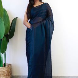 DIVASTRI Striped Saree-image-23