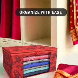 Kuber Industries Red 6 Pieces Printed Multi-Utility Organiser image 3