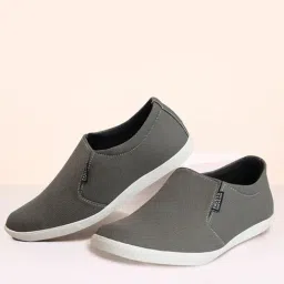 Fausto Men's Grey Plimsolls-image-75