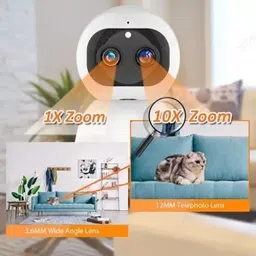 DIGIBYTE 10X Zoom Wifi Robot Camera (Supports SD, Cloud, Human Tracking, Two Way Audio) image 5